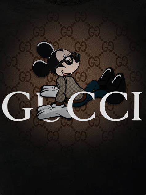 fond d'écran gucci mickey|gucci mickey mouse background.